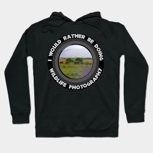 I Would Rather be Doing Wildlife Photography Elephant Mountain Hoodie